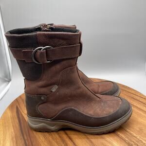 Merrell Eventyr Vera Mid Boots Womens 8 Brown Leather Comfort Waterproof Snow